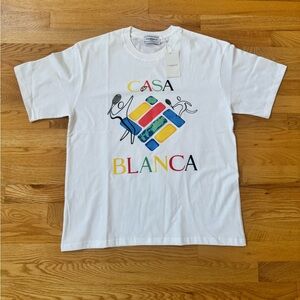 Casablanca White Graphic Tee - Short Sleeve